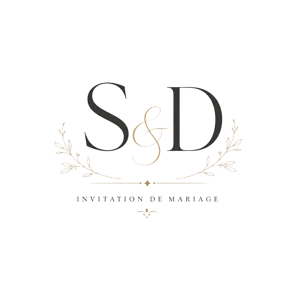 S & D — Invitation de mariage